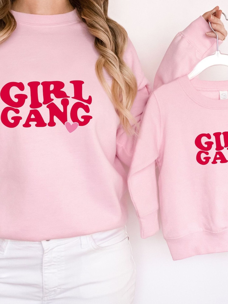 Personalised Adult Girl Gang Sweatshirt by Koko Blossom - Image 1 of 4