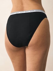 Black High Leg Heavy Flow Full Briefs Period Knickers 4 Pack - Image 3 of 6