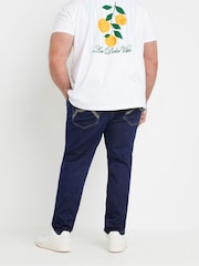 BadRhino Big & Tall Blue Super Stretch Knitted Denim Jeans - Image 4 of 6