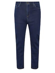 BadRhino Big & Tall Blue Super Stretch Knitted Denim Jeans - Image 5 of 6