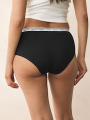 Black Short Heavy Flow Full Briefs Period Knickers 4 Pack - Image 9 of 10