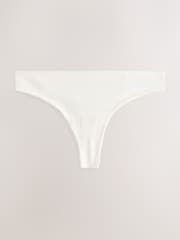 Grey/Cream/Red Hearts Thong Cotton Rich Knickers 7 Pack - Image 6 of 11