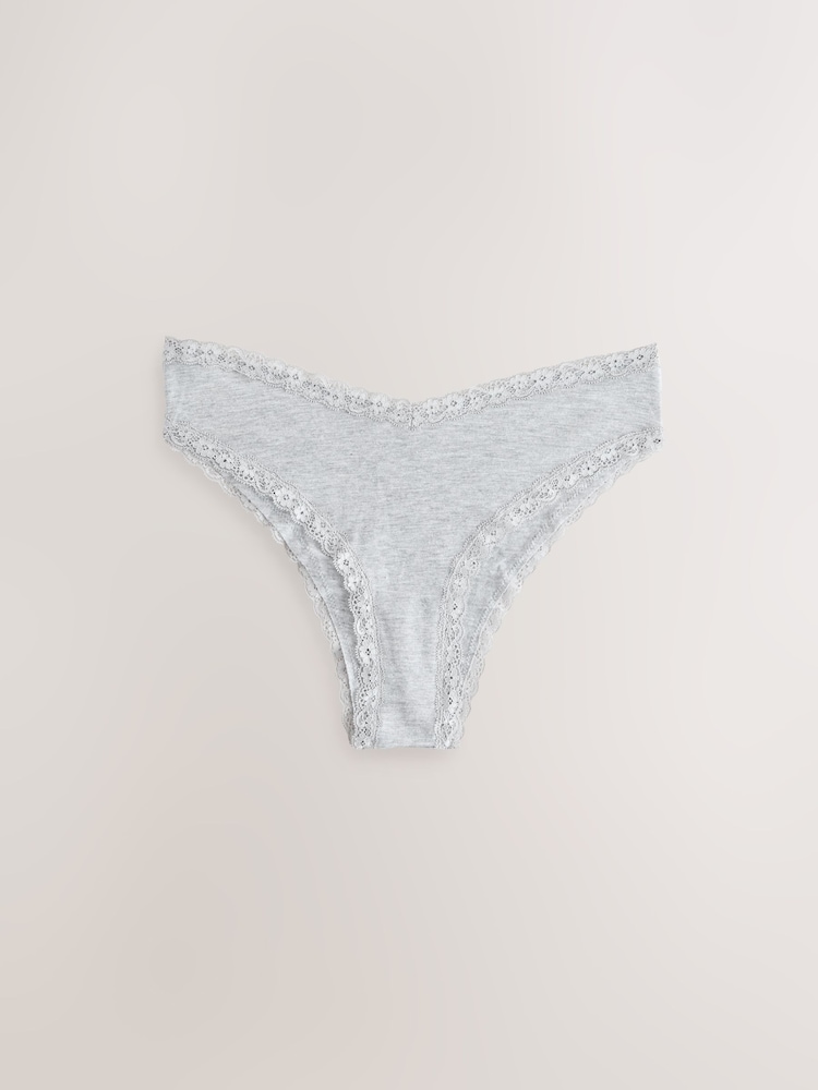 Black/Cream Extra High Leg Lace Knickers 4 Pack - Image 2 of 7 Black/Cream Extra High Leg Lace Knickers 4 Pack - Image 2 of 7