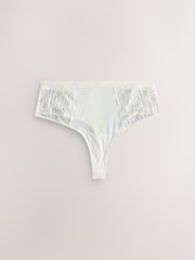 Floral Print High Waisted Thong Modal & Lace Knickers 3 Pack - Image 9 of 11