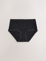 Black/Cream Midi Lace Knickers 4 Pack - Image 3 of 6