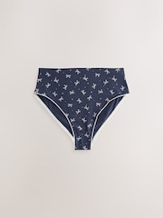 Grey/Cream/Red Hearts High Rise High Leg Cotton Rich Knickers 7 Pack - Image 4 of 10