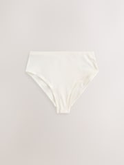 Grey/Cream/Red Hearts High Rise High Leg Cotton Rich Knickers 7 Pack - Image 7 of 10