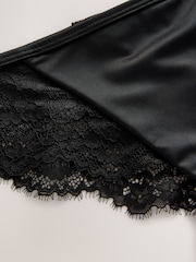 Black Lace Bow Back Knickers - Image 6 of 6