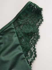 Emerald Green Lace Bow Back Knickers - Image 7 of 7