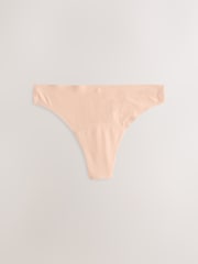 Black / Praline Nude / Pink Floral Thong No VPL Medium Flow Period Knickers 4 Pack - Image 7 of 10