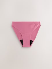 Black / Praline Nude / Pink Floral High Leg No VPL Medium Flow Period Knickers 4 Pack - Image 8 of 10