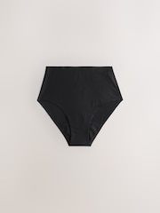 Black / Praline Nude / Pink Floral Full Brief No VPL Medium Flow Period Knickers 4 Pack - Image 7 of 10