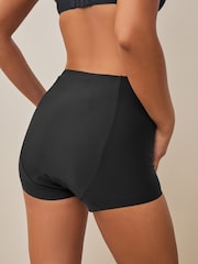 Black / Praline Nude / Pink Floral Short No VPL Medium Flow Period Knickers 4 Pack - Image 3 of 10