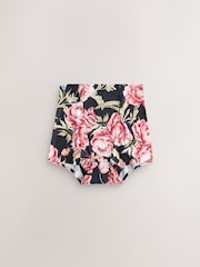 Black / Praline Nude / Pink Floral Short No VPL Medium Flow Period Knickers 4 Pack - Image 8 of 10