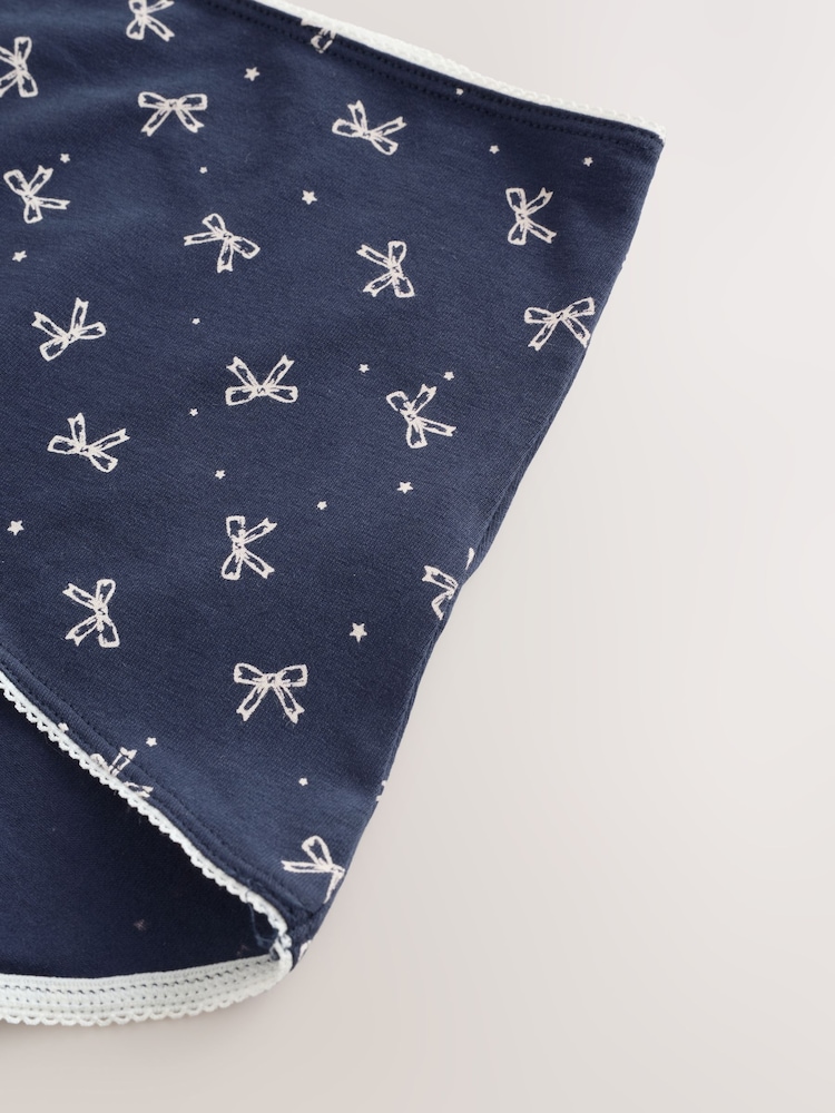 Blue Bows Full Brief Cotton Rich Knickers 7 Pack - Image 14 of 14 Blue Bows Full Brief Cotton Rich Knickers 7 Pack - Image 14 of 14
