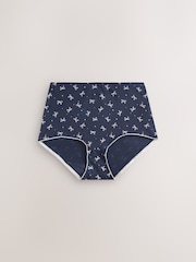 Grey/Cream/Red Hearts Full Brief Cotton Rich Knickers 7 Pack - Image 4 of 12