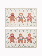 Natural Washable Christmas Gingerbread Doormats - Image 5 of 6
