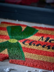 Red Christmas Cracker Slogan Coir Doormat - Image 4 of 7