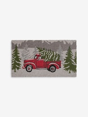 Grey Christmas Car Scene Coir Doormat - Image 3 of 4