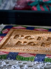 Purple Christmas No Present Slogan Coir Doormat - Image 3 of 5