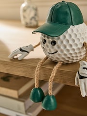 White Golf Ball Dangly Leg Ornament - Image 2 of 5