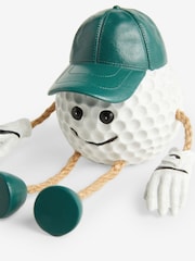White Golf Ball Dangly Leg Ornament - Image 5 of 5