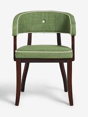 Nina Campbell Green Dining Chairs - Image 4 of 8