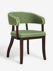 Nina Campbell Green Dining Chairs - Image 5 of 8