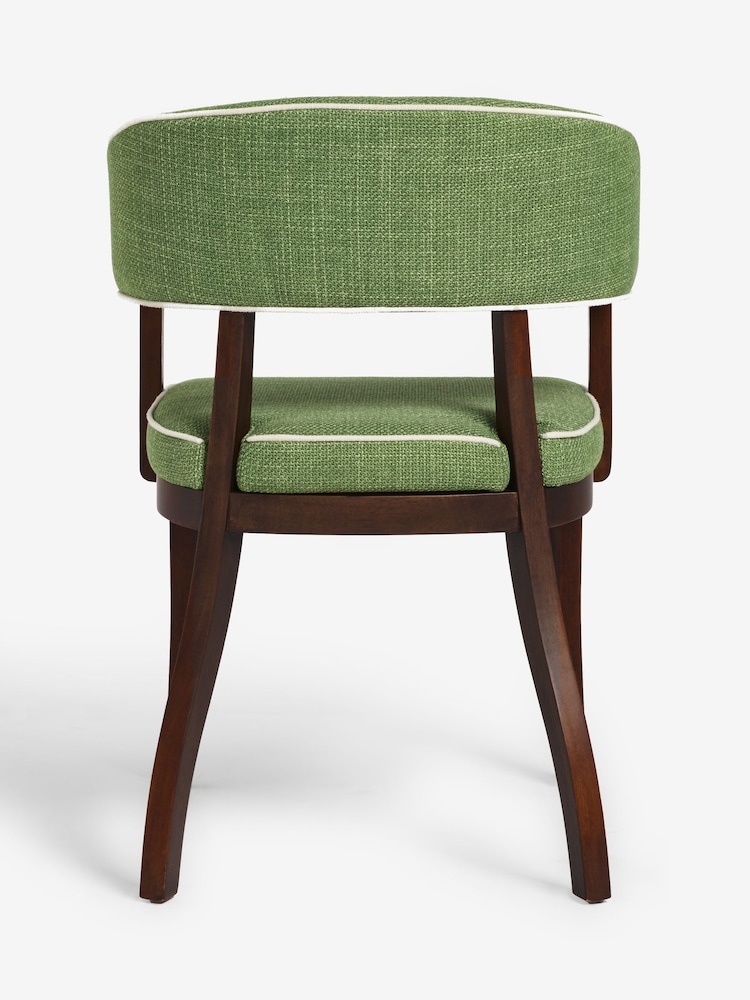 Nina Campbell Green Dining Chairs - Image 8 of 8