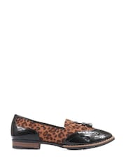 Pavers Black Tassel Loafers - Image 1 of 5
