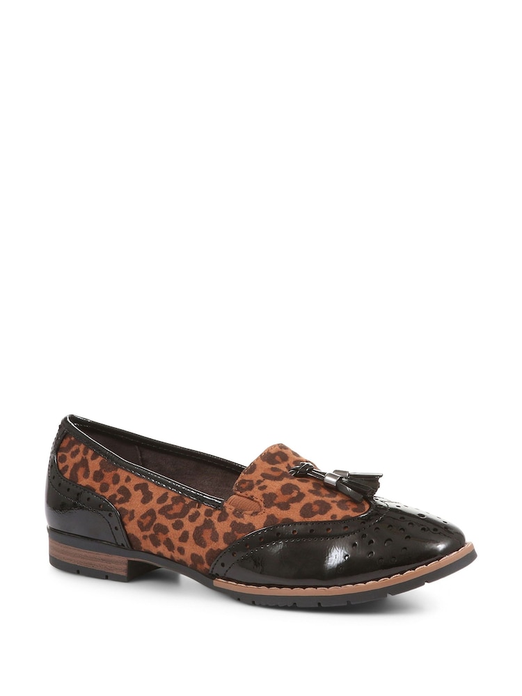 Pavers Black Tassel Loafers - Image 2 of 5