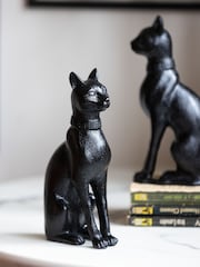 Rockett St George Black Sitting Cat Bookends - Image 5 of 6