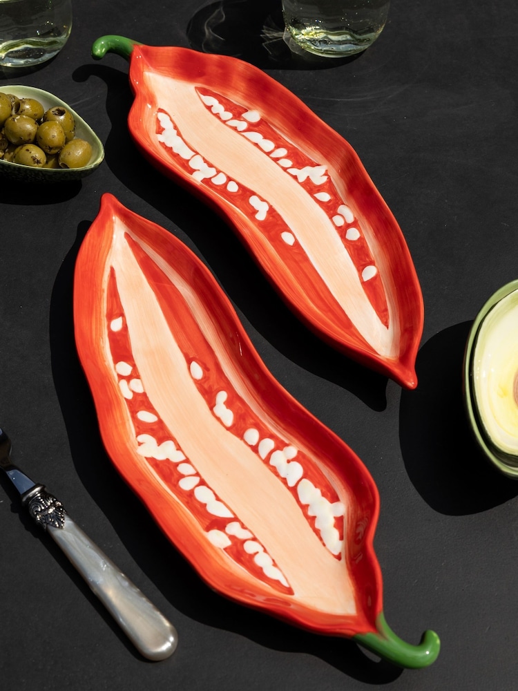 Rockett St George Red Chilli Serving Plate - Image 6 of 6