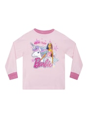 Character Pink Barbie Unicorn Sparkly Pyjamas - Image 4 of 13