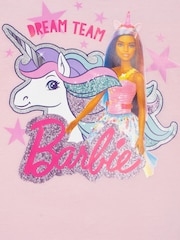 Character Pink Barbie Unicorn Sparkly Pyjamas - Image 7 of 13