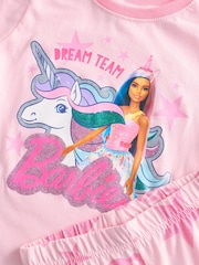 Character Pink Barbie Unicorn Sparkly Pyjamas - Image 9 of 13