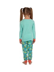 Character Blue Disney Moana Snuggle Fit Pyjamas - Image 10 of 10