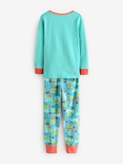 Character Blue Disney Moana Snuggle Fit Pyjamas - Image 2 of 10