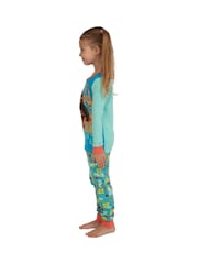 Character Blue Disney Moana Snuggle Fit Pyjamas - Image 9 of 10