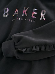 Baker by Ted Baker 2 Piece Longline Black Hoodie and Printed Leggings Set - Bild 13 von 14