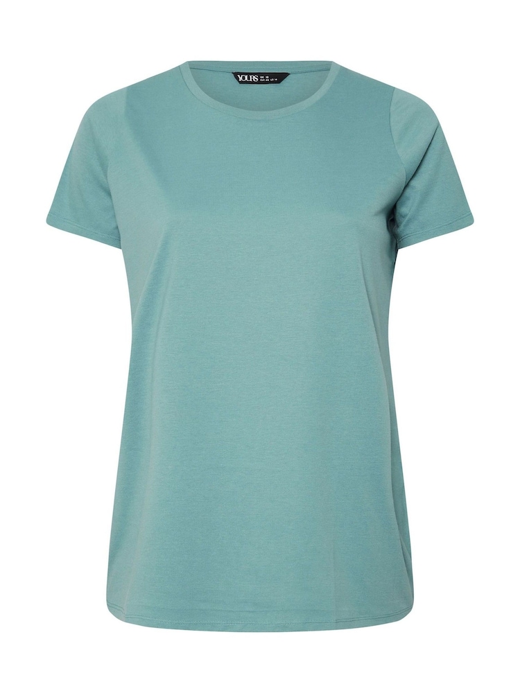 Yours Curve Pink Core Basic T-Shirts 3 Pack - Image 8 of 9