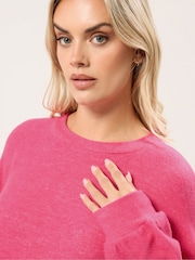 Yours Curve Pink Soft Touch Jumper Dress - Image 4 of 5