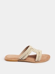 Long Tall Sally Natural Beaded Mules - Image 3 of 5