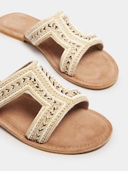 Long Tall Sally Natural Beaded Mules - Image 4 of 5