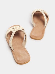 Long Tall Sally Natural Beaded Mules - Image 5 of 5