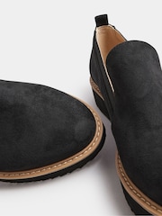 Yours Curve Black Wide Fit Wedge Slip On Loafers - Image 5 of 5