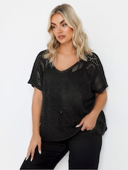 Yours Curve Black Boxy Cover-Up - Image 5 of 9