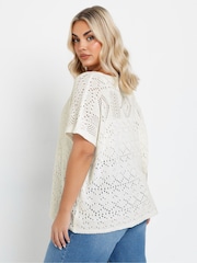 Yours Curve White Boxy Cover-Up - Image 3 of 5