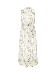 Yours Curve Natural London Tiered Maxi Dress - Image 6 of 6