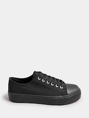 Черный - Long Tall Sally Canvas Mid Flatform Trainers - Изображение 2 из 5